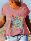 Old Hippies Rule Women Graphic Tees