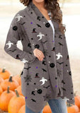 Cute Ghost Skull Halloween Cardigan