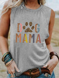 Women's Dog Mama Cotton Tank Top