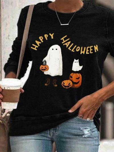 Happy Halloween Ghost Pumpkin Sweatshirt