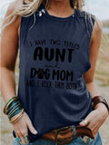 Women's I Have Two Titles (Black Text) Tank Top