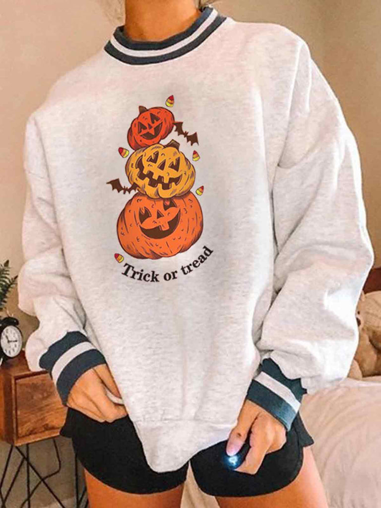 Treat or Tread Halloween Sweatshirt