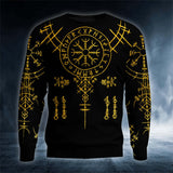 Helm Of Awe Symbol - Viking 3D All Over Printed Hoodie