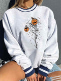 Skeleton Pumpkin Halloween Sweatshirt