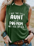 Women's I Have Two Titles (White Text) Tank Top