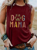 Women's Dog Mama Cotton Tank Top