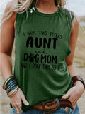 Women's I Have Two Titles (Black Text) Tank Top