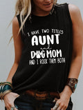Women's I Have Two Titles (White Text) Tank Top
