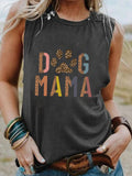 Women's Dog Mama Cotton Tank Top