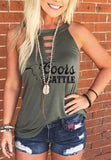 Coors Cattle Hollow-Out Tank Top