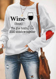 Wine Goblet Sweatshirt