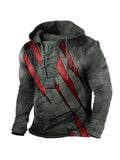 Personalized Print Fashion Long Sleeve Men's Sweatshirt