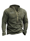 Retro V-neck Button Design Sweater