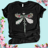 Watercolor Dragonfly Faith T-shirt