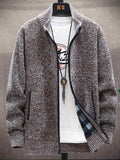 Men's Add Velvet Thickened Sweater Jacket