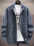 Men's Add Velvet Thickened Sweater Jacket