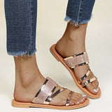 Chic Shiny Flat Slippers