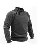 Tactical Soft Shell Zip Warm Fleece Sweater