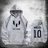 MESSI 10 Hooded Sweatshirt with Kangaroo Pocket