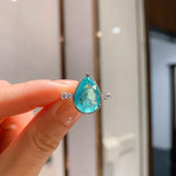 Silver Tourmaline Gemstone Set
