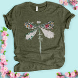 Watercolor Dragonfly Faith T-shirt