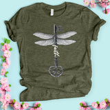 Dragonfly Key Art Faith T-shirt