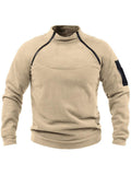 Tactical Soft Shell Zip Warm Fleece Sweater