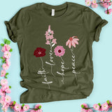 Bloom Faith Hope T-shirt