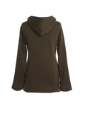 Button Down & Zip Fleece Hoodie Parka Jackets Coat