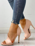 Snakeskin Chunky Heeled Sandals