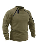 Tactical Soft Shell Zip Warm Fleece Sweater