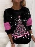 Christmas Tree Print Pullover 🎄✨
