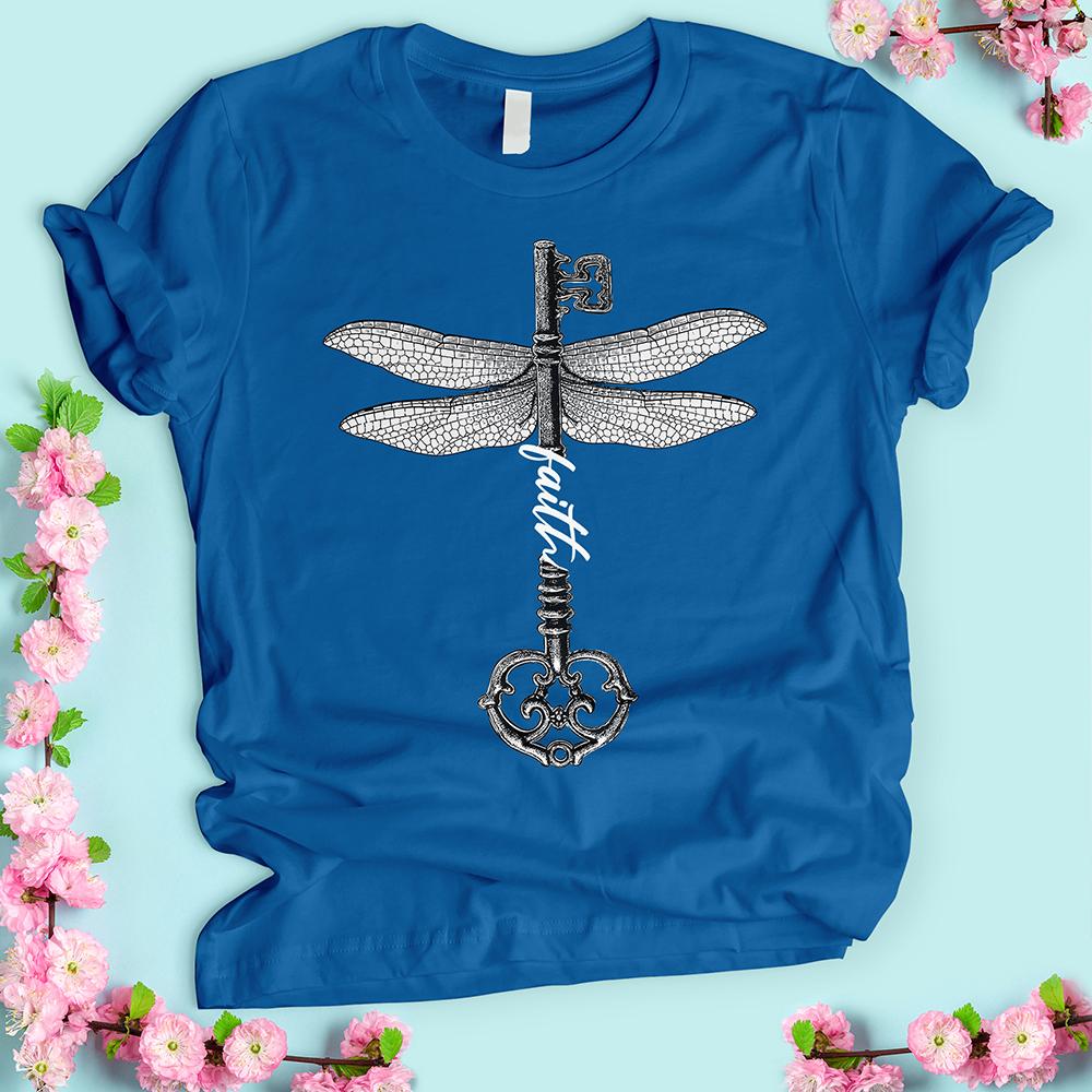 Dragonfly Key Art Faith T-shirt