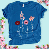 Bloom Faith Hope T-shirt