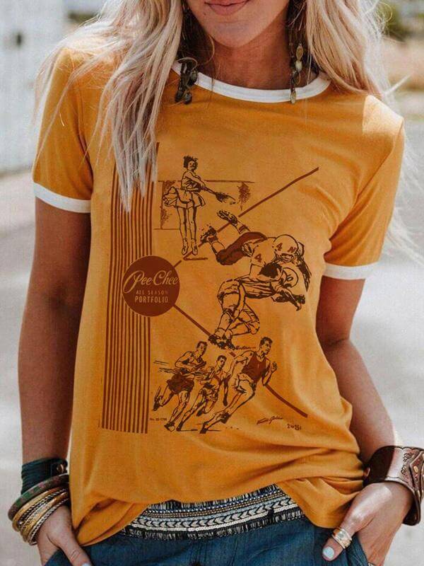 70's-80s Pop Culture Nostalgia All Season Ringer T-Shirt