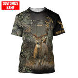 Personalized Name Deer Hunting Camo Unisex Shirts