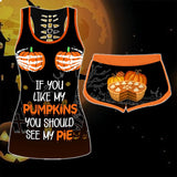 Skull -Halloween Tops And Bottom