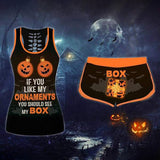 Skull -Halloween Tops And Bottom