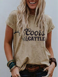 Coors & Cattle-Western T-Shirt