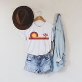 Retro 70s Desert Horizon Sunset Graphic Tee
