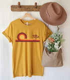 Retro 70s Desert Horizon Sunset Graphic Tee