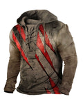 Personalized Print Fashion Long Sleeve Men's Sweatshirt