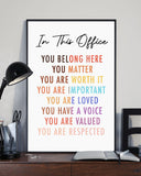 In This Office Vertical Poster