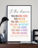 In this classroom Vertical Poster