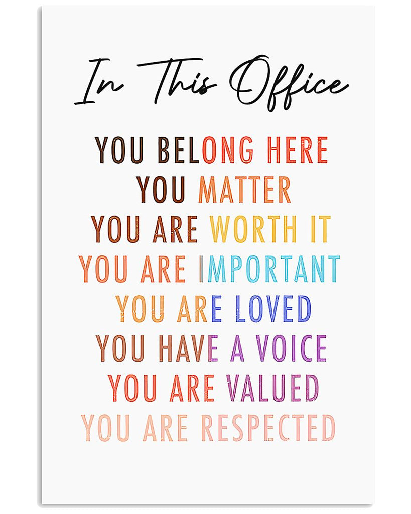 In This Office Vertical Poster