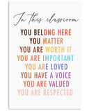 In this classroom Vertical Poster