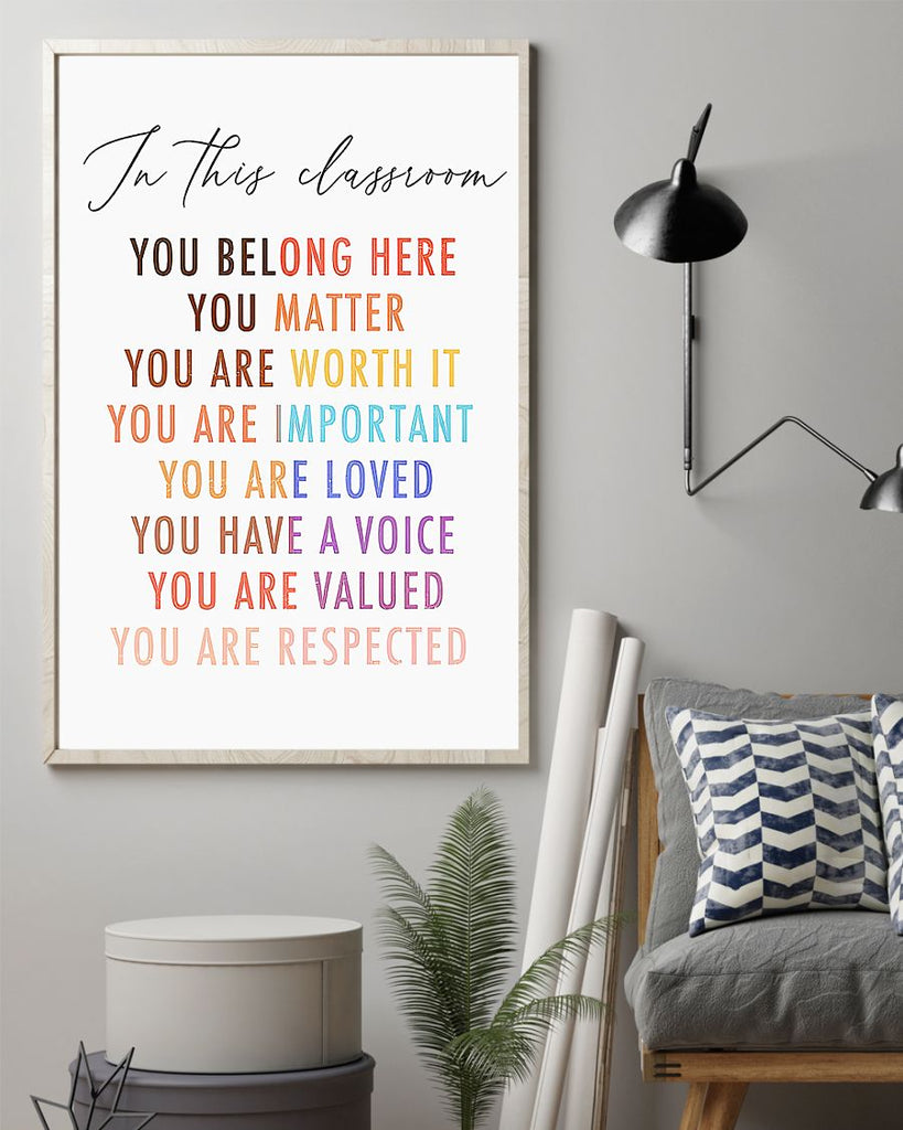 In this classroom Vertical Poster