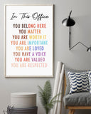 In This Office Vertical Poster